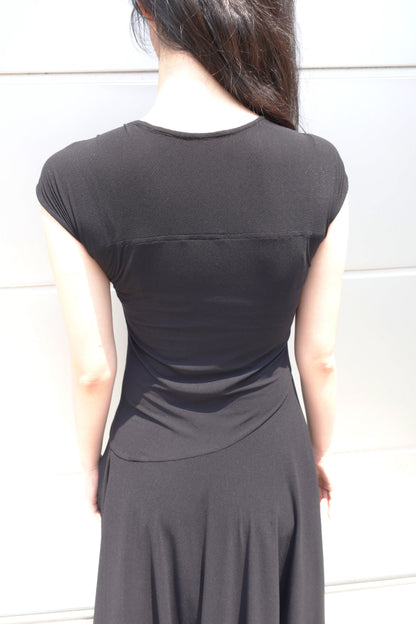 DRAPE 008 'Boudoir Layered Button Dress'