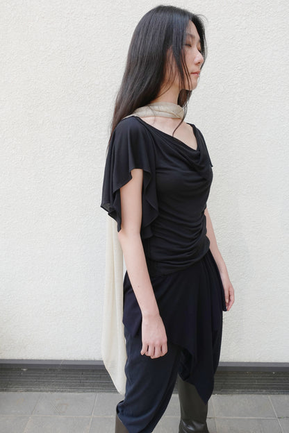 DRAPE 009 'Sparkling Metal Viscose Scarf'