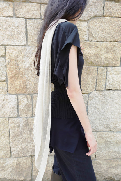 DRAPE 009 'Sparkling Metal Viscose Scarf'