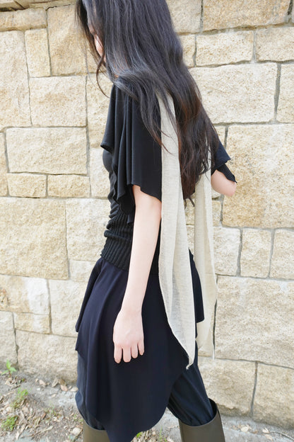 DRAPE 009 'Sparkling Metal Viscose Scarf'