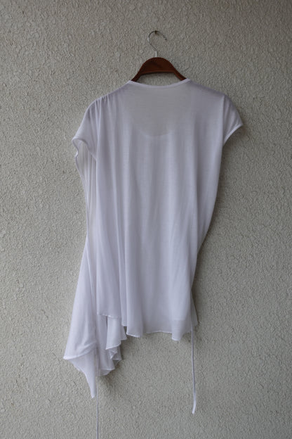 DIA 008 'Asymmetric Tied Knit Panel Top'