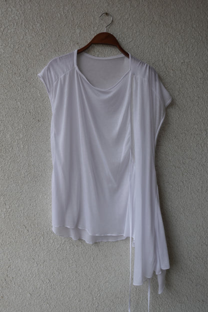 DIA 008 'Asymmetric Tied Knit Panel Top'