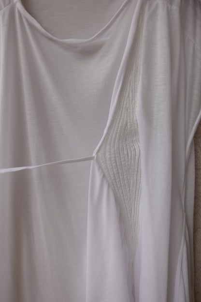 DIA 008 'Asymmetric Tied Knit Panel Top'