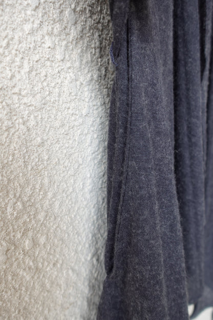 DRAPE 011 'Disheveled Drape Sheer Wool Cardigan'
