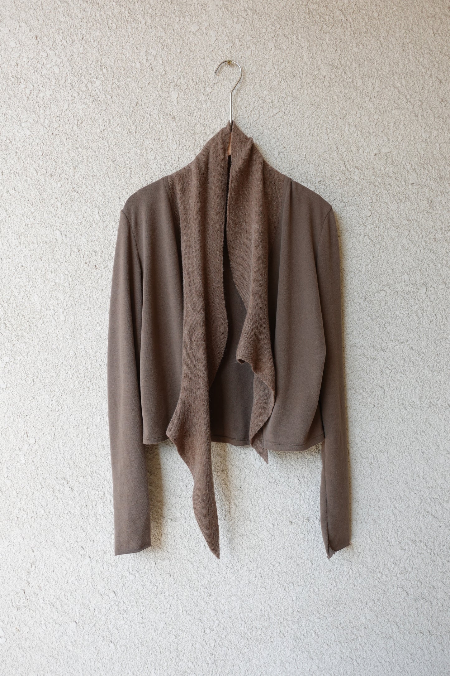 DRAPE 013 'Cascade Knit Collar Cardigan'